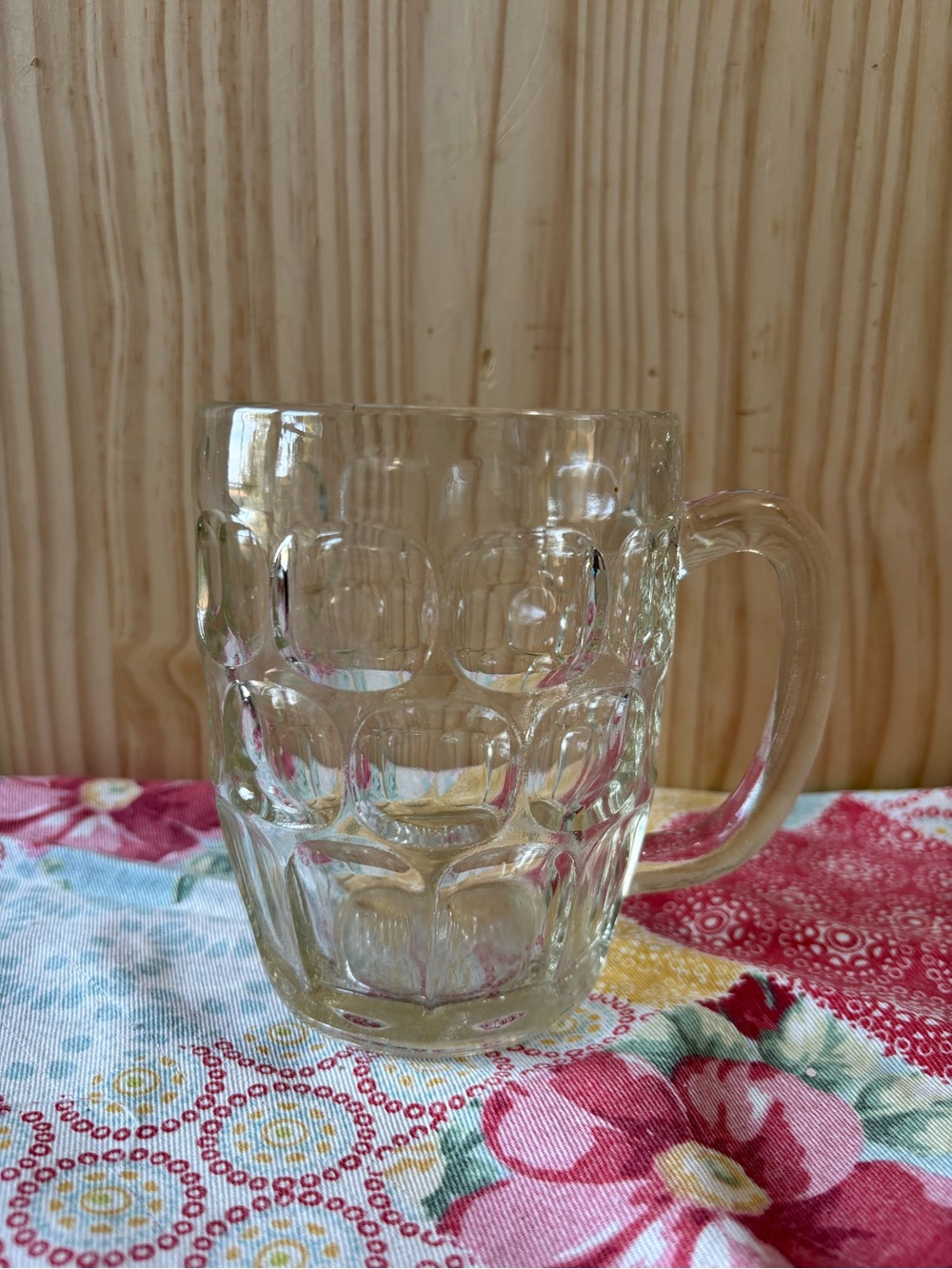 Classic Clear Glass Mug with Sturdy Handle
